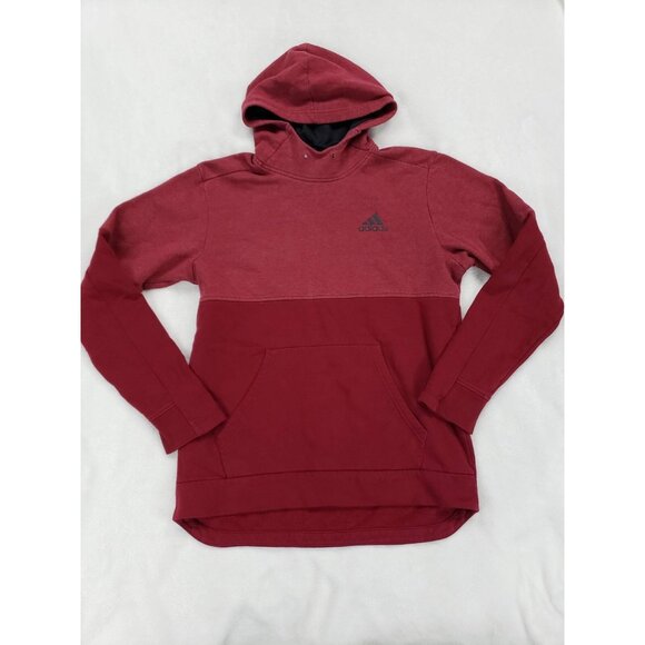 adidas Tops - Adidas Hoodie Red M/L Adult Activewear Gym Casual Hoodie Kangaroo Pocket Warm